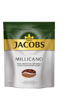 Кофе Jacobs Monarch Millicano раств. (120 гр.) в пакете
